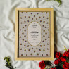 Peacock Nikahnama – Minimalist Oval Islamic Marriage Certificate.