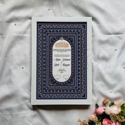 Navy Luxe Nikahnama – Islamic Marriage Certificate