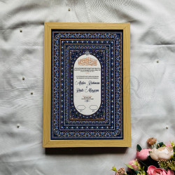 Navy Luxe Nikahnama – Islamic Marriage Certificate