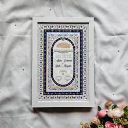 Ivory Sapphire Nikahnama – Islamic Marriage Certificate