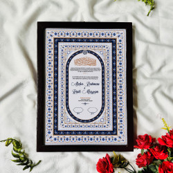 Ivory Sapphire Nikahnama – Islamic Marriage Certificate