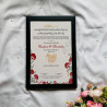 Ibtida-e-Ishq Nikahnama – Floral Islamic Marriage Certificate with Heart Calligraphy