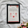 Fingerprint Nikahnama – Islamic Marriage Certificate with Red Rose & Minimal Art
