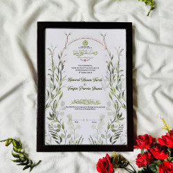 Botanic Nikahnama – Olive Leaf Islamic Marriage Certificate