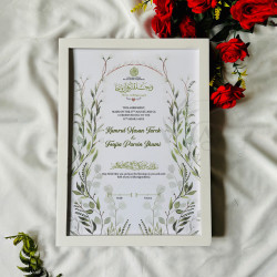 Botanic Nikahnama – Olive Leaf Islamic Marriage Certificate