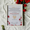 Ibtida-e-Ishq Nikahnama – Floral Islamic Marriage Certificate with Heart Calligraphy