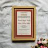 Red Gold Nikahnama – Elegant Islamic Marriage Certificate