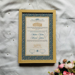 Royal Blue Nikahnama – Islamic Marriage Certificate