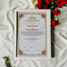Meethaq-e-Mohabbat Nikahnama – Classic Islamic Marriage Certificate with Floral Border