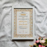 Golden Floral Nikahnama – Islamic Marriage Certificate