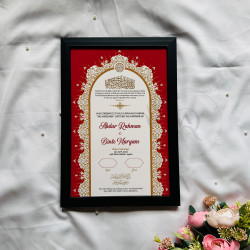 Regal Red Nikahnama – Islamic Marriage Certificate