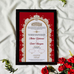 Regal Red Nikahnama – Islamic Marriage Certificate
