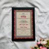 Imperial Ruby Motif Nikahnama with Persian Arch Design