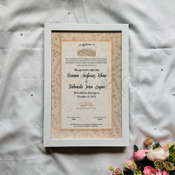 Serene Leaf Nikahnama – Minimal Islamic Marriage Certificate in Beige