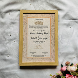 Serene Leaf Nikahnama – Minimal Islamic Marriage Certificate in Beige