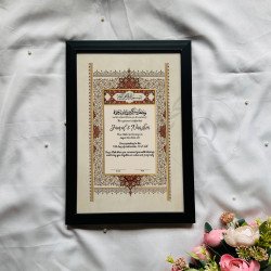 Ahd-e-Zeenat Nikahnama – Islamic Marriage Certificate with Ottoman Design