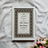 Noor-e-Classic Monochrome Floral Nikahnama – Elegant Islamic Marriage Certificate