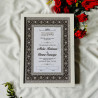 Noor-e-Classic Monochrome Floral Nikahnama – Elegant Islamic Marriage Certificate