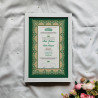 Sundus Emerald Nikahnama – Islamic Marriage Certificate in Green & Gold