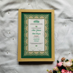 Sundus Emerald Nikahnama – Islamic Marriage Certificate in Green & Gold