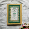 Sundus Emerald Nikahnama – Islamic Marriage Certificate in Green & Gold