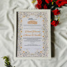 Noor-e-Safa Nikahnama | Premium Gold-Silver Floral Marriage Certificate