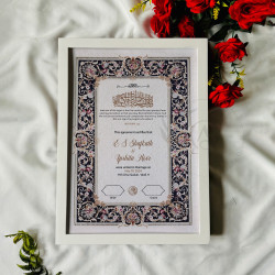 Velvet Noir Nikahnama – Elegant Islamic Marriage Certificate