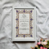 Royal Persian Bloom Nikahnama – Blue & Gold Islamic Marriage Certificate