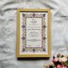 Royal Persian Bloom Nikahnama – Blue & Gold Islamic Marriage Certificate