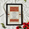 Noor-e-Mihr Nikahnama – Islamic Wedding Certificate with Crimson Gold Ornamental Design