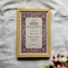 Crimson Blossom Nikahnama – Elegant Baroque Islamic Marriage Certificate