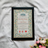 Blossom Harmony Nikahnama – Pastel Floral Islamic Wedding Certificate