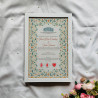 Blossom Harmony Nikahnama – Pastel Floral Islamic Wedding Certificate