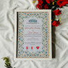 Blossom Harmony Nikahnama – Pastel Floral Islamic Wedding Certificate