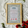 Blossom Harmony Nikahnama – Pastel Floral Islamic Wedding Certificate