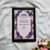 Lavender Bloom Nikahnama – Floral Islamic Marriage Certificate in Pastel