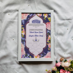 Lavender Bloom Nikahnama – Floral Islamic Marriage Certificate in Pastel