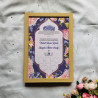 Lavender Bloom Nikahnama – Floral Islamic Marriage Certificate in Pastel