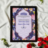 Lavender Bloom Nikahnama – Floral Islamic Marriage Certificate in Pastel