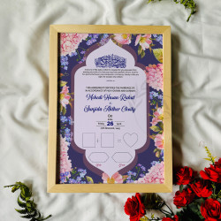 Lavender Bloom Nikahnama – Floral Islamic Marriage Certificate in Pastel