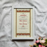 Ivory Harmony Nikahnama – Classic Red Ornamental Marriage Certificate