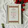 Ivory Harmony Nikahnama – Classic Red Ornamental Marriage Certificate