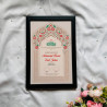 Blush Arch Nikahnama – Mughal Floral Marriage Certificate