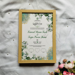 Sage Bloom Nikahnama – Elegant Green Floral Marriage Certificate
