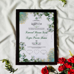 Sage Bloom Nikahnama – Elegant Green Floral Marriage Certificate