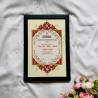 Crimson Crown Nikahnama – Islamic Floral Marriage Certificate