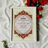 Crimson Crown Nikahnama – Islamic Floral Marriage Certificate