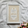 Golden Wreath Nikahnama – Elegant Islamic Marriage Certificate