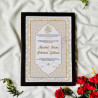 Golden Wreath Nikahnama – Elegant Islamic Marriage Certificate