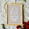Golden Wreath Nikahnama – Elegant Islamic Marriage Certificate